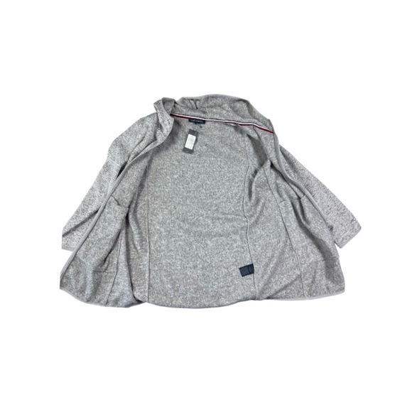 NWT Tommy Hilfiger Women’s Zip Up Hooded Cardigan, Gray or Off White Sz Lg - Picture 9 of 16